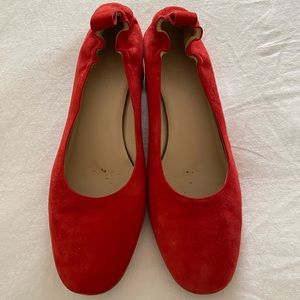 Everlane Cherry Red Leather Day Heel